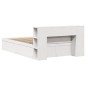 vidaXL Giroletto senza Materasso Bianco 150x200 cm Legno Massello Pino vidaXL Giroletto senza Materasso Bianco 150x200 cm Legno Massello Pino
