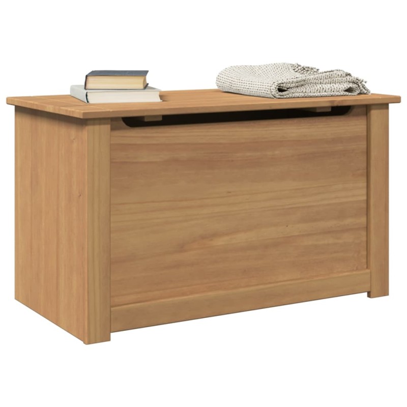 vidaXL Cesta con Coperchio Panama 79x42x46 cm Legno Massello di Pino vidaXL Cesta con Coperchio Panama 79x42x46 cm Legno Massello di Pino