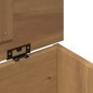 vidaXL Cesta con Coperchio Panama 79x42x46 cm Legno Massello di Pino vidaXL Cesta con Coperchio Panama 79x42x46 cm Legno Massello di Pino