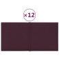 Pannelli Murali 12 pz Viola 30x15 cm Tessuto 0,54 m² Pannelli Murali 12 pz Viola 30x15 cm Tessuto 0,54 m²