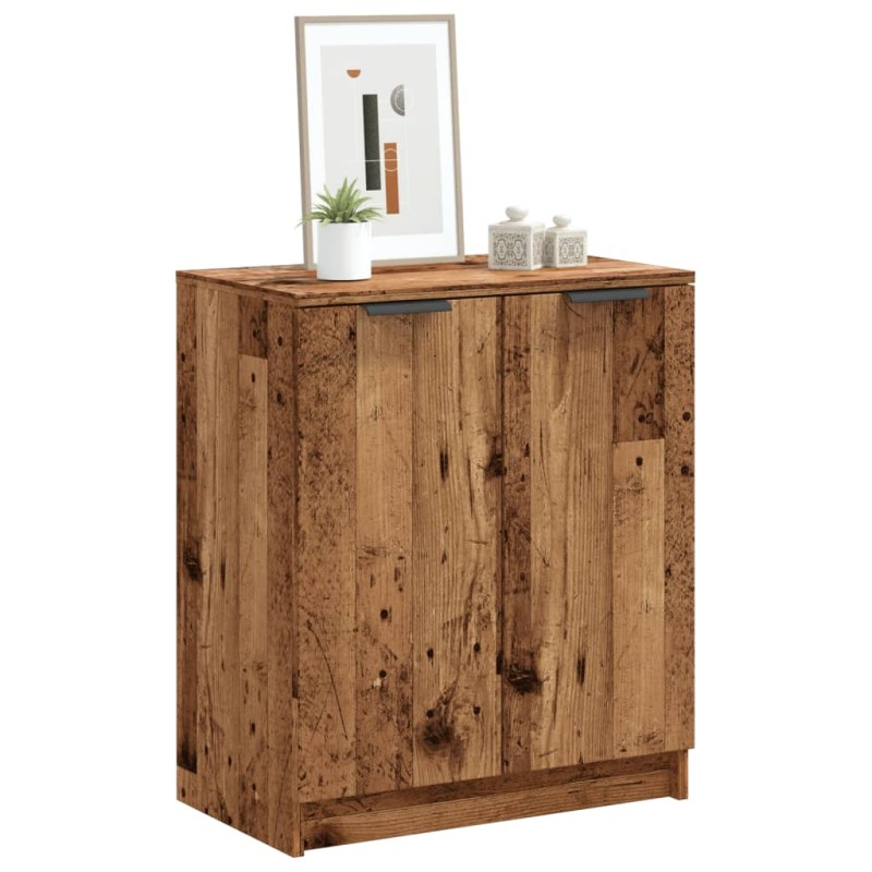 vidaXL Scarpiera Legno Antico 59x35x70 cm in Truciolato vidaXL Scarpiera Legno Antico 59x35x70 cm in Truciolato