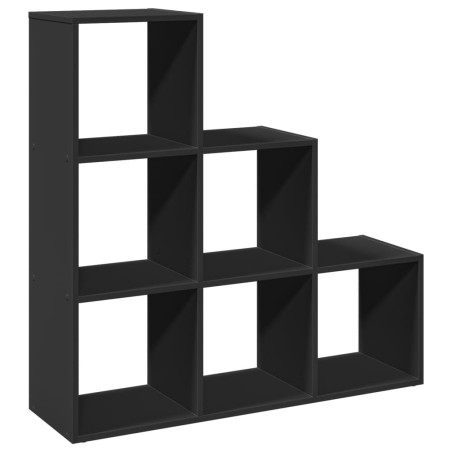 vidaXL Libreria Divisorio 3 Ripiani Nera 99x29x99 cm in Truciolato