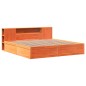 vidaXL Giroletto senza Materasso Marrone Cera 180x200 cm Legno di Pino vidaXL Giroletto senza Materasso Marrone Cera 180x200 cm Legno di Pino