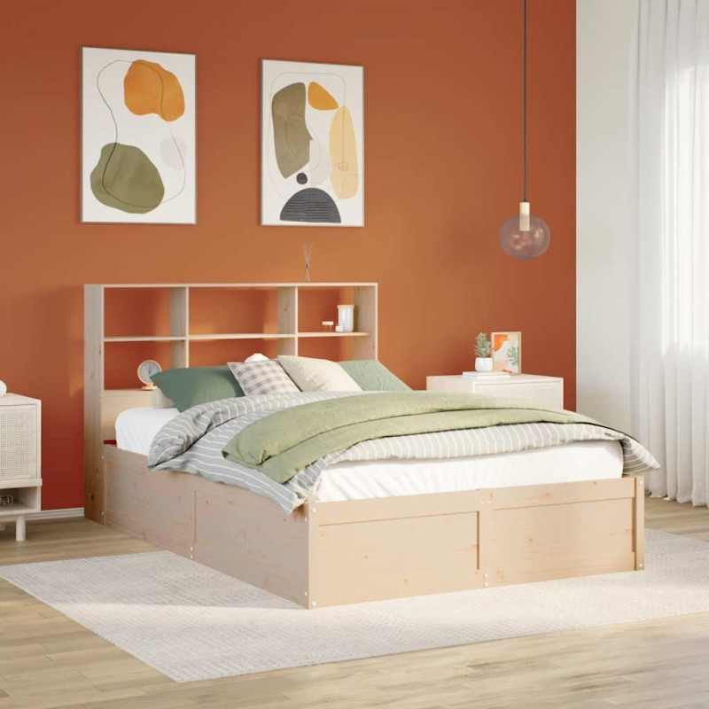 vidaXL Giroletto senza Materasso 160x200 cm in Legno Massello di Pino
