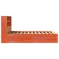 vidaXL Giroletto senza Materasso Marrone Cera 150x200 cm Legno di Pino vidaXL Giroletto senza Materasso Marrone Cera 150x200 cm Legno di Pino