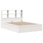 vidaXL Giroletto senza Materasso Bianco 140x200 cm Legno Massello Pino vidaXL Giroletto senza Materasso Bianco 140x200 cm Legno Massello Pino