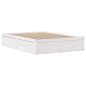 vidaXL Giroletto senza Materasso Bianco 140x200 cm Legno Massello Pino vidaXL Giroletto senza Materasso Bianco 140x200 cm Legno Massello Pino