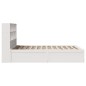 vidaXL Giroletto senza Materasso Bianco 140x200 cm Legno Massello Pino vidaXL Giroletto senza Materasso Bianco 140x200 cm Legno Massello Pino