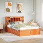 vidaXL Giroletto senza Materasso Marrone Cera 140x200cm Massello Pino vidaXL Giroletto senza Materasso Marrone Cera 140x200cm Massello Pino