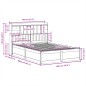 vidaXL Giroletto senza Materasso Marrone Cera 140x200cm Massello Pino vidaXL Giroletto senza Materasso Marrone Cera 140x200cm Massello Pino