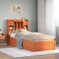 vidaXL Giroletto senza Materasso Marrone Cera 90x200 cm Massello Pino