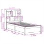 vidaXL Giroletto senza Materasso Marrone Cera 90x200 cm Massello Pino