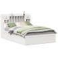 vidaXL Letto senza Materasso Bianco 140x190 cm Legno Massello di Pino