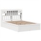 vidaXL Letto senza Materasso Bianco 140x190 cm Legno Massello di Pino