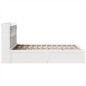 vidaXL Letto senza Materasso Bianco 140x190 cm Legno Massello di Pino