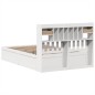 vidaXL Letto senza Materasso Bianco 140x190 cm Legno Massello di Pino