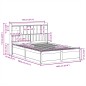 vidaXL Letto senza Materasso Bianco 140x190 cm Legno Massello di Pino