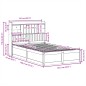 vidaXL Letto senza Materasso Marrone Cera 135x190 cm in Legno di Pino