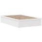 vidaXL Letto senza Materasso Bianco 120x190 cm Legno Massello di Pino vidaXL Letto senza Materasso Bianco 120x190 cm Legno Massello di Pino