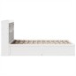 vidaXL Letto senza Materasso Bianco 120x190 cm Legno Massello di Pino vidaXL Letto senza Materasso Bianco 120x190 cm Legno Massello di Pino