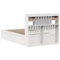 vidaXL Letto senza Materasso Bianco 120x190 cm Legno Massello di Pino vidaXL Letto senza Materasso Bianco 120x190 cm Legno Massello di Pino