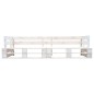 vidaXL Divano da Giardino a 2 Posti su Pallet Bianco in Legno vidaXL Divano da Giardino a 2 Posti su Pallet Bianco in Legno