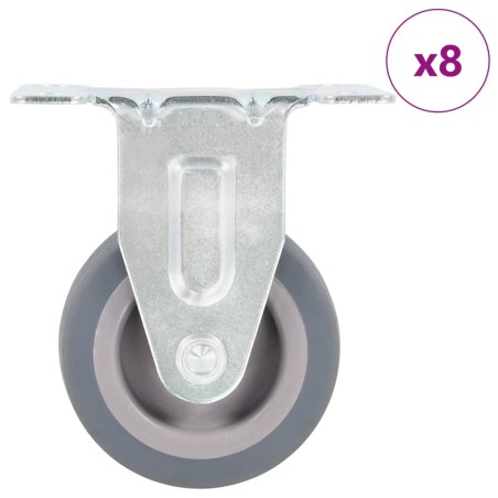 vidaXL Rotelle Fisse 8 pz 50 mm