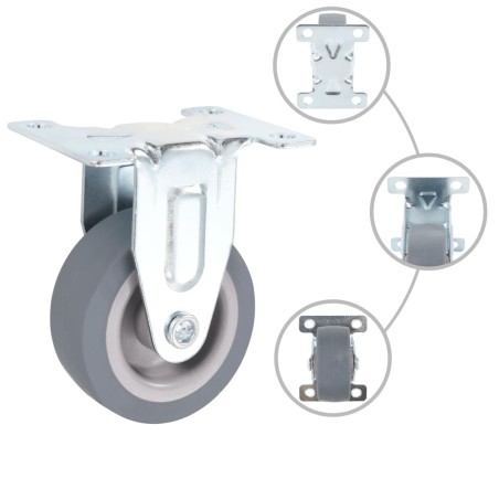 vidaXL Rotelle Fisse 8 pz 50 mm