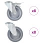 vidaXL Ruote Girevoli con Foro per Bullone 16 pz 100 mm vidaXL Ruote Girevoli con Foro per Bullone 16 pz 100 mm