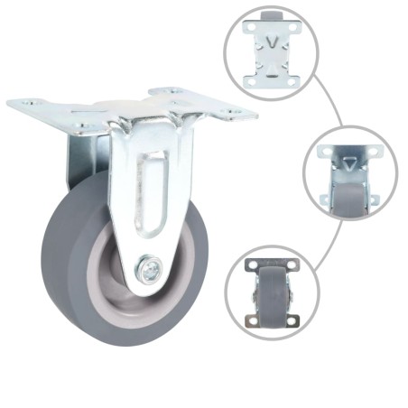 vidaXL Rotelle Fisse 16 pz 50 mm