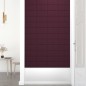 Pannelli Murali 12 pz Viola 30x15 cm Tessuto 0,54 m² Pannelli Murali 12 pz Viola 30x15 cm Tessuto 0,54 m²