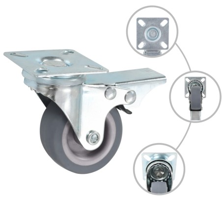 vidaXL Ruote Girevoli 24 pz 50 mm
