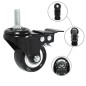 vidaXL Ruote Girevoli con Freni 32 pz 50 mm
