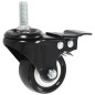 vidaXL Ruote Girevoli con Freni 32 pz 50 mm