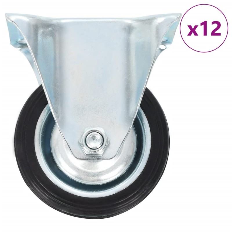 vidaXL Rotelle Fisse 12 pz 75 mm vidaXL Rotelle Fisse 12 pz 75 mm