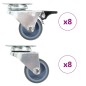 vidaXL Ruote Girevoli Gemellate 16 pz 50 mm vidaXL Ruote Girevoli Gemellate 16 pz 50 mm