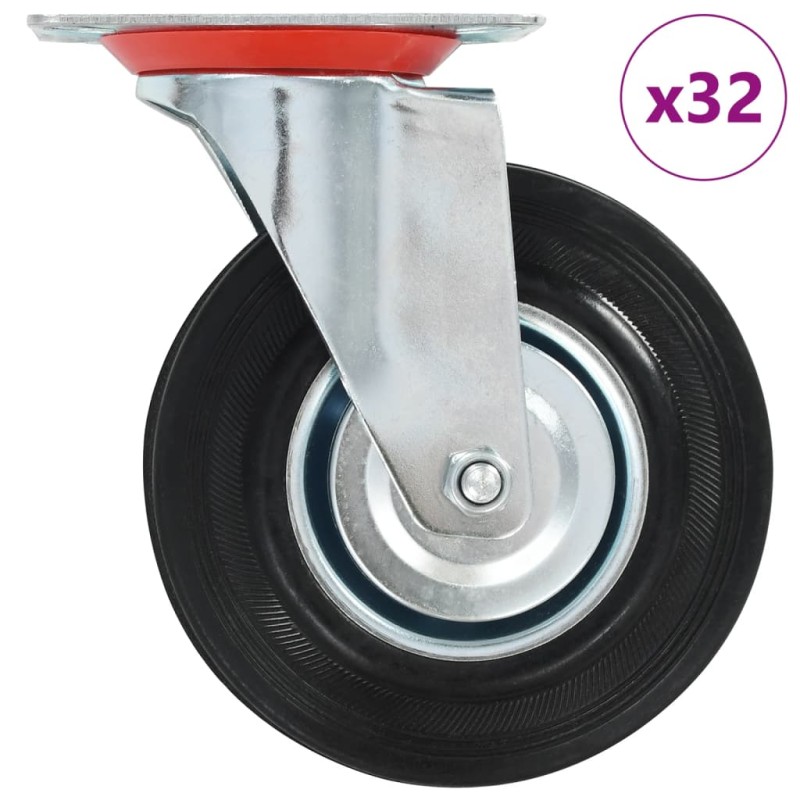 vidaXL Ruote Girevoli 32 pz 125 mm vidaXL Ruote Girevoli 32 pz 125 mm