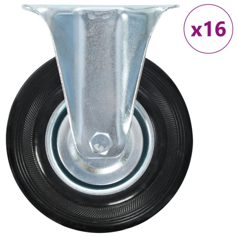 vidaXL Rotelle Fisse 16 pz 125 mm vidaXL Rotelle Fisse 16 pz 125 mm