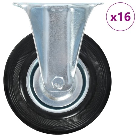 vidaXL Rotelle Fisse 16 pz 125 mm