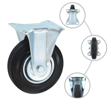vidaXL Rotelle Fisse 16 pz 125 mm