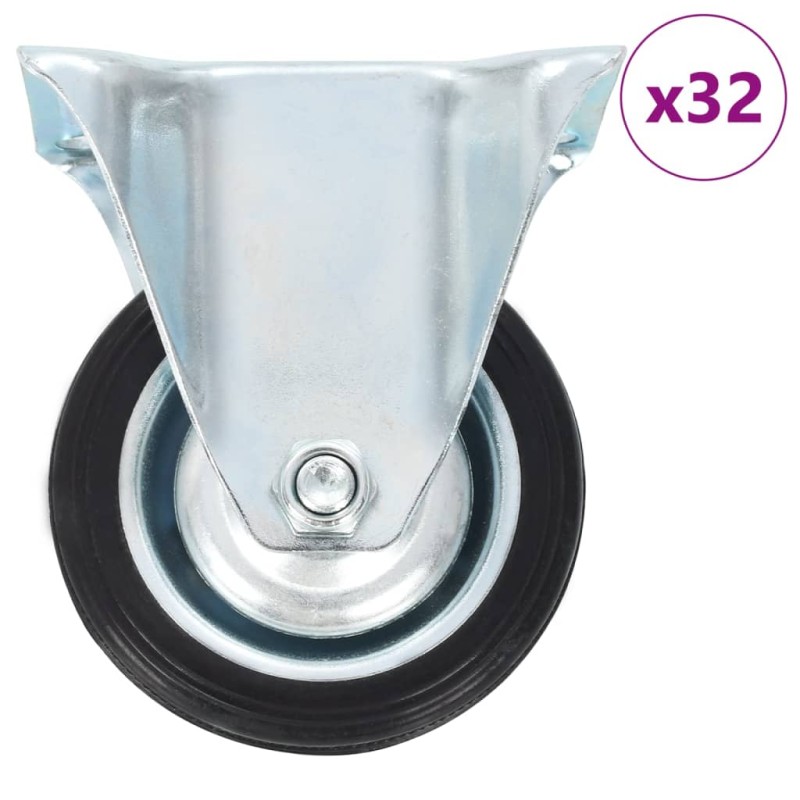 vidaXL Rotelle Fisse 32 pz 75 mm vidaXL Rotelle Fisse 32 pz 75 mm