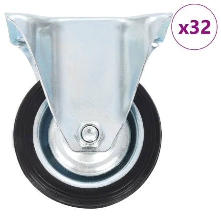vidaXL Rotelle Fisse 32 pz 75 mm