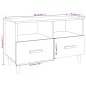 Mobile Porta TV Grigio Sonoma 80x36x50 cm in Legno Multistrato Mobile Porta TV Grigio Sonoma 80x36x50 cm in Legno Multistrato