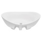 vidaXL Set Mobili da Bagno 2 pz Ceramica Grigio