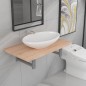 vidaXL Set Mobili da Bagno 2 pz Ceramica Rovere vidaXL Set Mobili da Bagno 2 pz Ceramica Rovere
