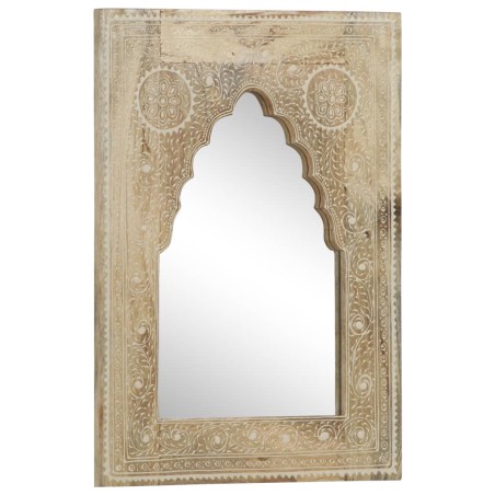 vidaXL Specchio Dipinto a Mano 40x55 cm in Legno Massello di Mango