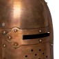 vidaXL Elmo da Cavaliere Medievale Antico Replica LARP Rame in Acciaio