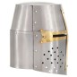 vidaXL Elmo da Cavaliere Medievale Crociato Replica LARP Argento vidaXL Elmo da Cavaliere Medievale Crociato Replica LARP Argento