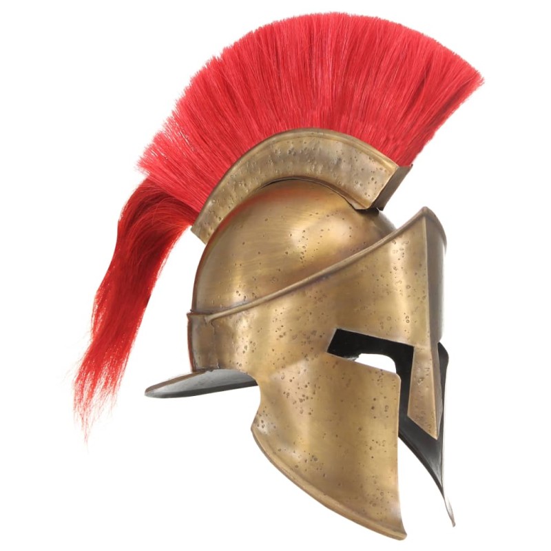 vidaXL Elmo da Guerriero Greco Antico per LARP in Acciaio Ottone vidaXL Elmo da Guerriero Greco Antico per LARP in Acciaio Ottone