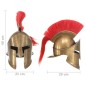 vidaXL Elmo da Guerriero Greco Antico per LARP in Acciaio Ottone vidaXL Elmo da Guerriero Greco Antico per LARP in Acciaio Ottone